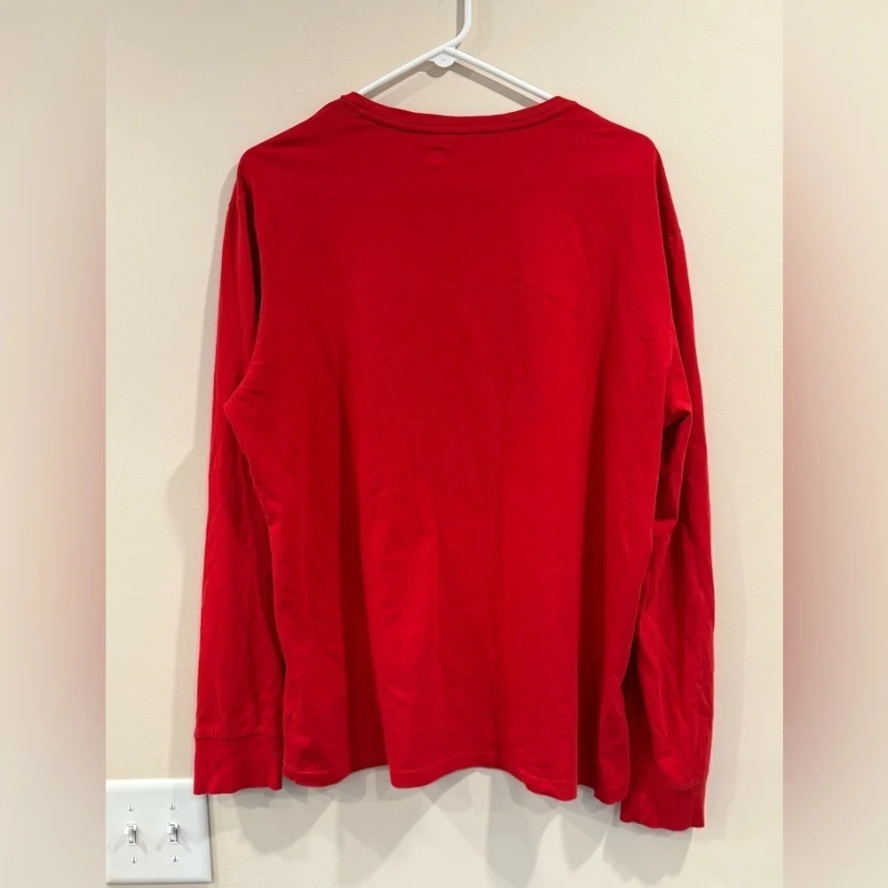 🔥Polo Ralph Lauren Red Long Sleeve Shirt with Logo🔥